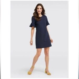 Draper James Navy Bell Sleeve Dress Size Small